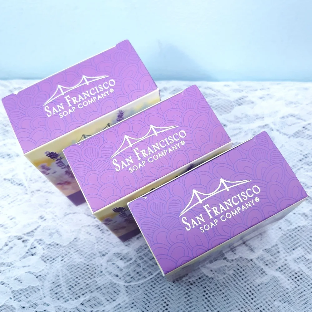 3 Discontinued San Francisco Soap Company Lavender Floral Bar Set 722030525000 - Picture 3 of 11